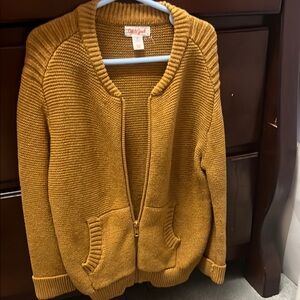 Cat & Jack Cardigan Zip Up Sweater Chunky Knit